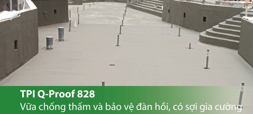 TPI Q-Proof 828 (2.6:1) - Vữa chống thấm sợi gia cường